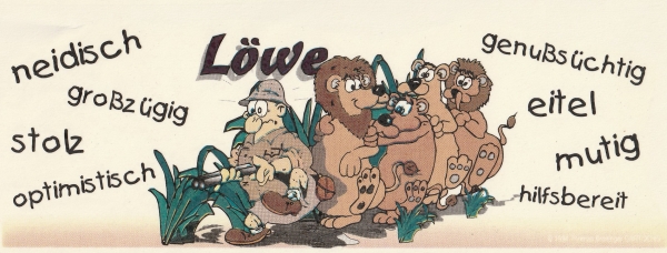 Decal – Wrap für Tassen / Becher – Sternzeichen Löwe – 19,5 x 7 cm