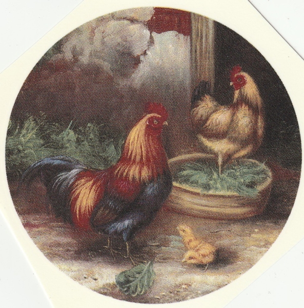 Decal – Hühner – 50 mm Ø