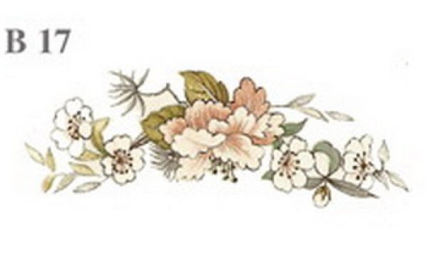 Decal – Blumen – Brocade – 55 x 20 mm