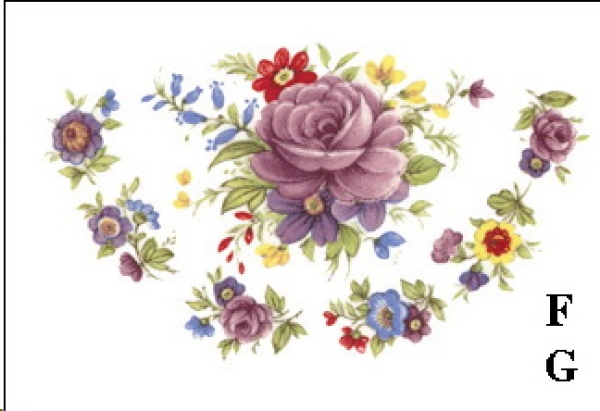 Decal – Blumen – Claudine – 56 x 35 mm