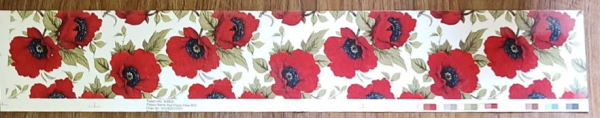 Decal – Chintzabschnitt – Red Poppy Clear – 46 x 7 cm
