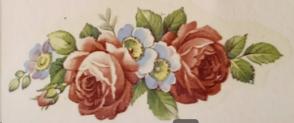 Decal – Rosen - Blumen – 75 x 30 mm – DISC