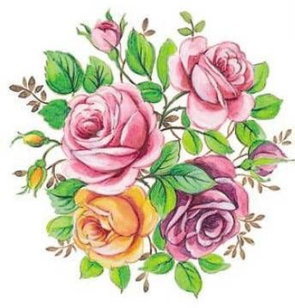 Decal – Roses – 110 mm