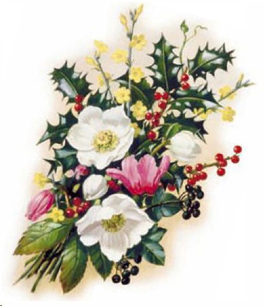 Decal – Christmas Bouquet – 150 mm