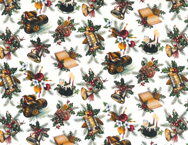 Decal – Chintz – XMAS CLEAR B/G NO WORDS – ca. 50 x 70 cm