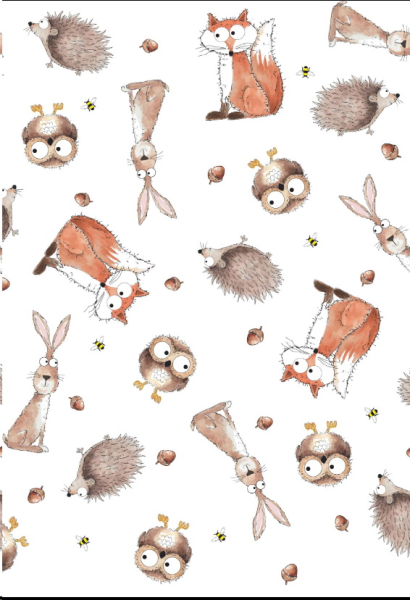 Decal – Chintz – Cuddly Creatures – ca. 50 x 70 cm