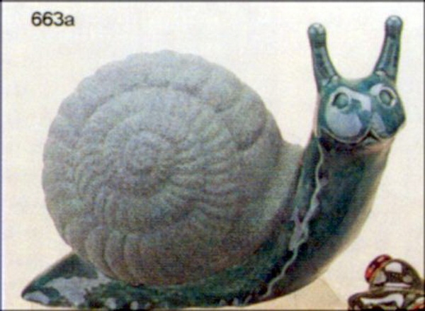DUNCAN-Gießform - neu – Schnecke – Windlicht – 23 cm lang – USA