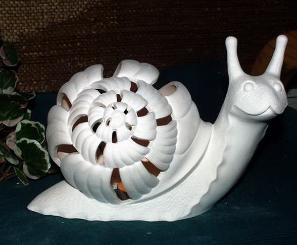 DUNCAN-Gießform - neu – Schnecke – Windlicht – 23 cm lang – USA