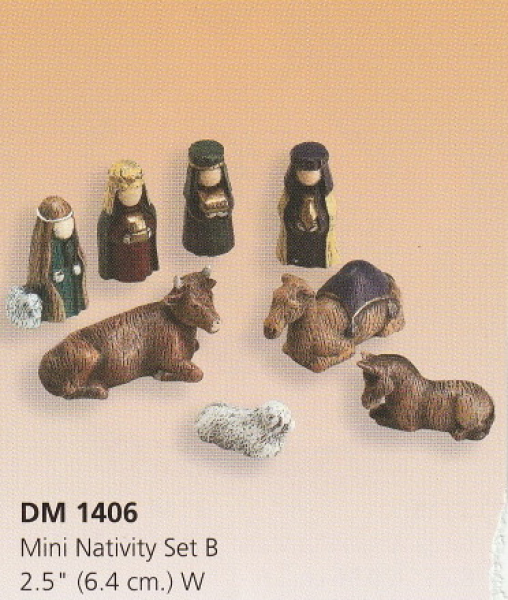 DUNCAN-Gießformen (2) - neu – Mini-Krippe – Set A und B – bis 11,4 cm hoch - USA