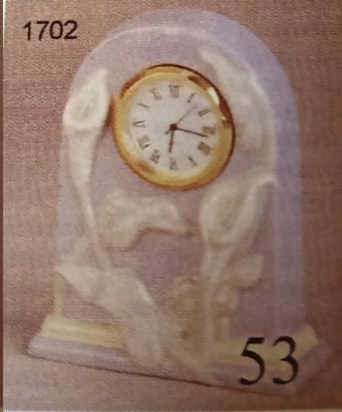 DUNCAN–Gießform – gebraucht – Mini-Uhr – Calla – 10 cm hoch  – Neuwert 54 € - noch schöne Gießform