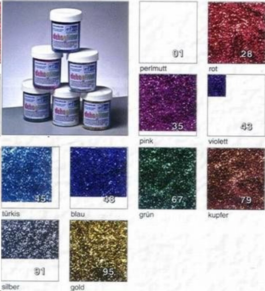 Efco-Dekoglitter – gold– 20 g – zum Aufstreuen auf Farben und Klebemedien