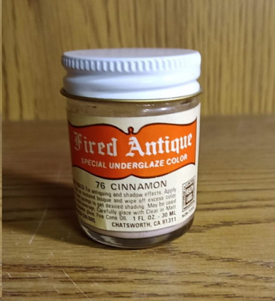 FA-76 – Cinnamon  – Fired Antique von MAYCO – 30 ml – Kegel 06 = 1.015 °C – DISC