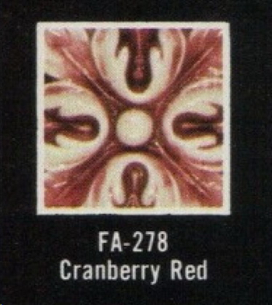 FA-278 – Cranberry Red – Fired Antique Underglaze von DUNCAN – 29.5 ml – Kegel 06 bis 6 = 1.015 bis 1.230 °C – Altbestand – DISC