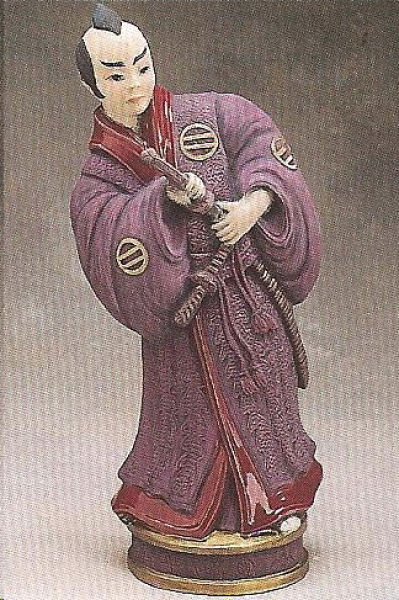 Japaner und Japanerin im 2er-Set – je 38 cm hoch – Schrühware