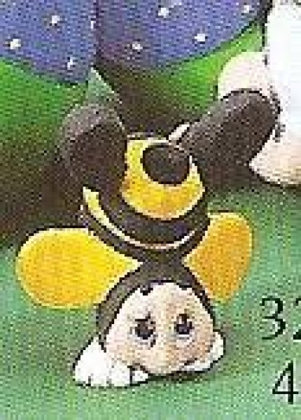 Biene auf Kopf – Crashing Bee – 10 cm hoch – Schrühware