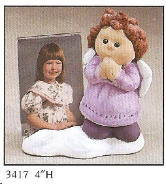 Button Buddies – Bilderhalter Engel - 10 cm hoch – Schrühware