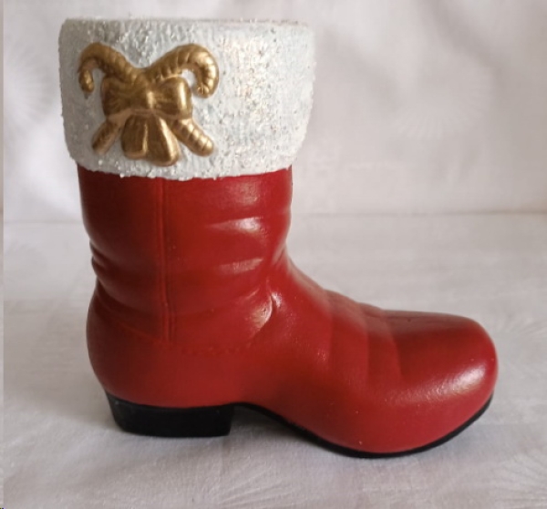 Nikolaus-Stiefel – 14 x 14 cm lang – Handarbeit – Unikat – hochwertige Keramik
