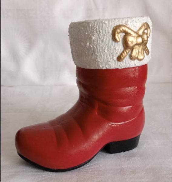 Nikolaus-Stiefel – 14 x 14 cm lang – Handarbeit – Unikat – hochwertige Keramik