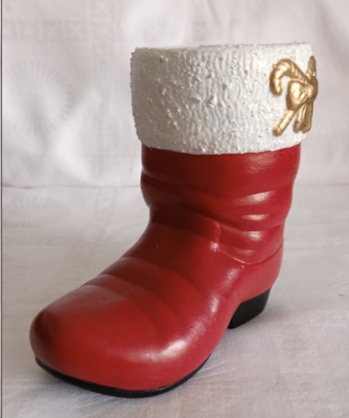 Nikolaus-Stiefel – 14 x 14 cm lang – Handarbeit – Unikat – hochwertige Keramik