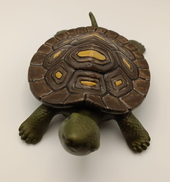 Schildkröten-Dose – 19 cm lang – Handarbeit aus Keramik – Unikat – zur Aufbewahrung von Schmuck etc.