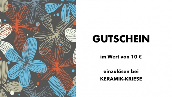 Gutschein zum Einkauf bei Keramik-​Kriese - versandkostenfrei