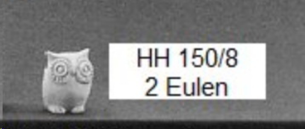 Gießform – neu – Eulen im 2er-Set – je 8 cm hoch – Made in Germany