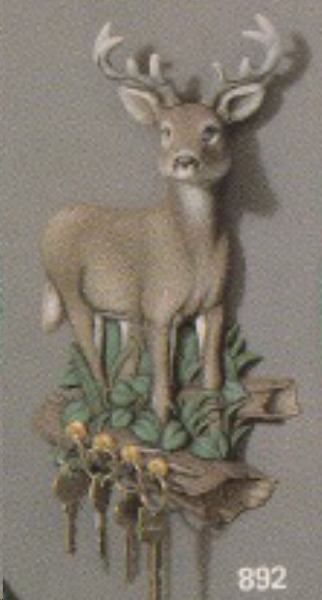 Hirsch-Plakette – 28 cm hoch – Schrühware