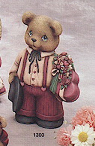 Boy Valentine Bear – 24 cm hoch – Schrühware