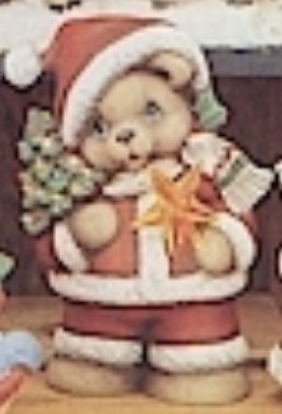 Bear Claus & Mrs Bear Claus – Weihnachtsteddies im 2er-Set – 22,5 und 20 cm hoch – Schrühware