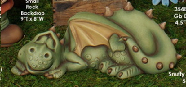 ClayMagic-Gießform - neu – Snuffy Sleeping Dragon – schlafender Drache – 12,7 x 31,7 cm  - USA