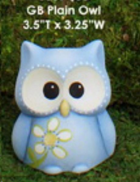 ClayMagic-Gießform - neu – GB Plain Owl – Blank Eule – 3 in der Form – je 8,9 x 8,3 cm – USA