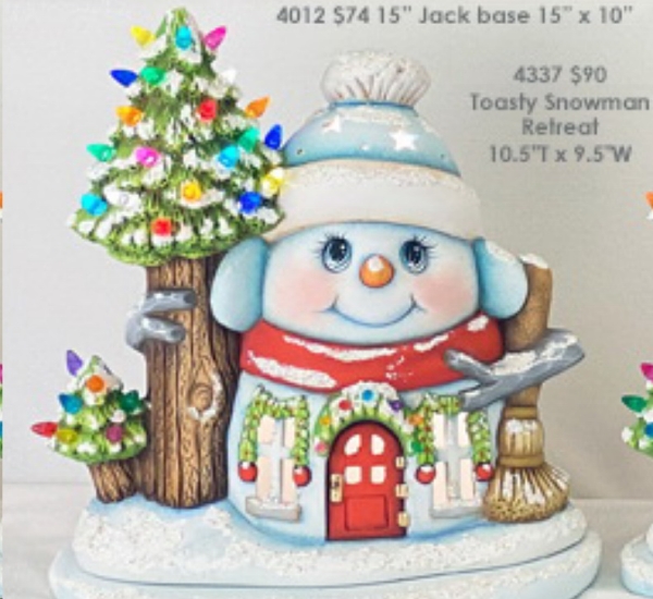 ClayMagic-Gießform - neu – Toasty Snowman Retreat – 26,6 x 24 cm - USA