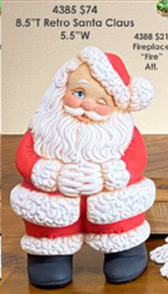 ClayMagic-Gießform - neu – Retro Santa - 14 x 21,5 cm - USA