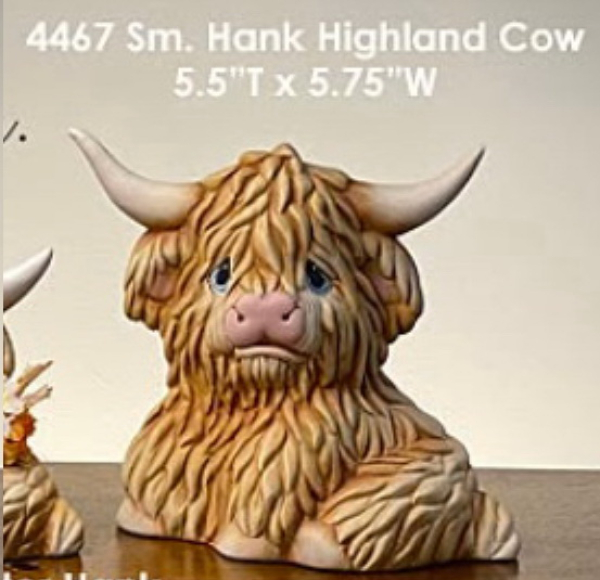 ClayMagic-Gießform - neu – Small Hank Highland Cow – 14 cm hoch – 14,6 cm breit - USA