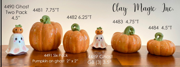 ClayMagic-Gießform - neu – Natural Pumpkin #1 – natürlicher Kürbis - 19 x 19 cm – USA