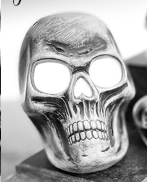 ClayMagic-Gießform - neu – Doom Skull –  12,7 x 10,8 cm – der größte auf den Fotos -USA