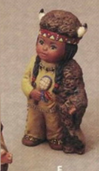 Indianerkind – Häuptling I – 12 cm hoch – Schrühware – Sonderangebot