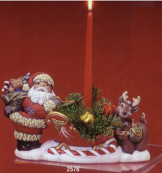 KIMPLE-Gießform - neu – Santa mit Schlitten und Rentier – 30 x 21 cm - USA