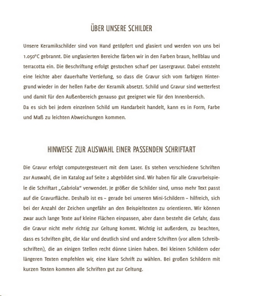Keramik-Türschild – Lasergravur – 14 x 12 cm – Farb- und Schriftauswahl – Moin Moin Leuchtturm