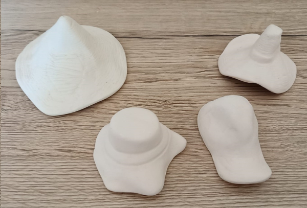 MacCloud–Gießform – neu – Hüte im 4er-Set – bis 9 x 8 cm