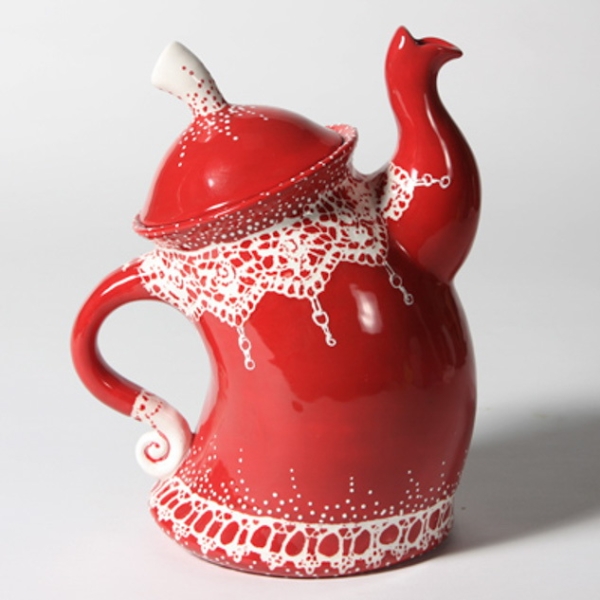 Dancing Tea Pot – 18 cm breit – 23 cm hoch – USA-Schrühware – brennbar bis 1.100° C
