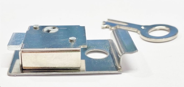 Spardosenschloss - Metall – 30 x 43 mm – für Lochdurchmesser 38,5-40 mm -  Keramikdicke max. 5 mm – mit Geldscheinloch – Beschreibung beachten! Spardosenschloss - Metall – 30 x 43 mm – für Lochdurchmesser 38,5-40 mm -  Keramikdicke max. 5 mm – mit Geldscheinloch – Beschreibung beachten!