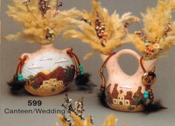 RIVERVIEW-Gießform - neu – Canteen / Wedding Vasen im 2er-Set – je 12,5 x 11,3 cm - USA