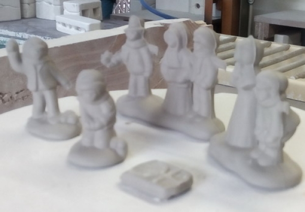 SCIOTO-Gießform - neu – Figuren zu Weihnachtsdörfern – bis 5 cm - USA