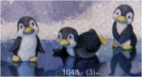 SCIOTO-Gießform - neu – Pinguine im 3er-Set - USA