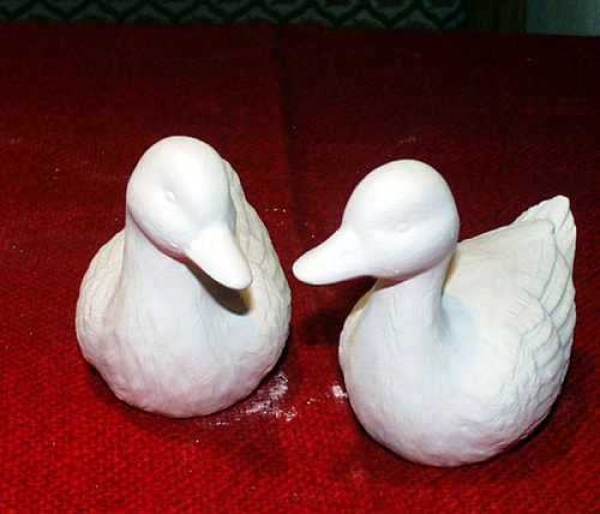 SCIOTO-Gießform - gebraucht –  brütende Enten im 2er-Set – je 9 cm lang  –Neuwert 46 EUR -  noch sehr schöne Form