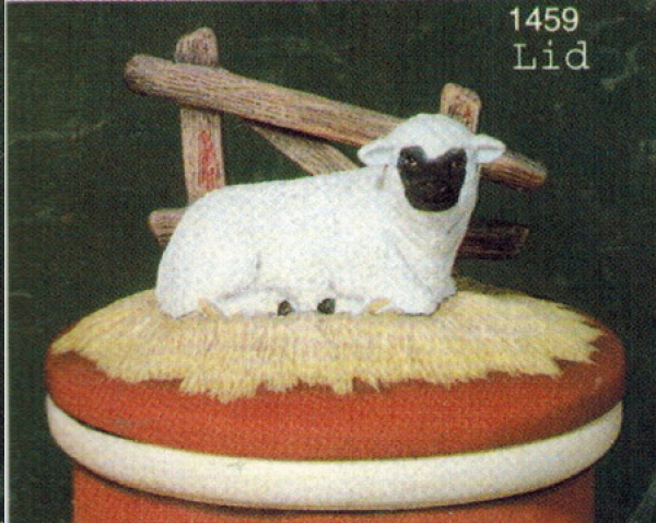 SCIOTO-Gießform - neu – Lamm-Deckel – 17,5 cm Ø  - zu Behälter AW-0131S / AW-0132S / AW-0133S / AW-0134S – USA