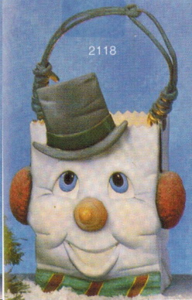 SCIOTO-Gießform - neu – Schneemann-Tüte -  groß – 18 cm hoch – USA