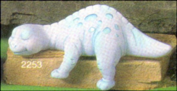 Dino – schlafend für Regal – 24 cm lang – Schrühware - Sonderangebot