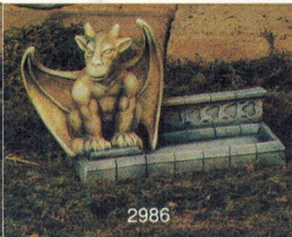 Gargoyle Cardholder – Gargoyle-Visitenkartenhalter – 17,8 cm lang – Schrühware